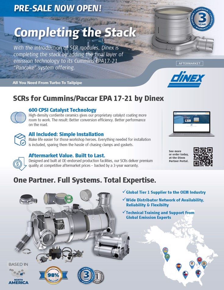 Pancake DOCs for EPA17-21 Cummins Systems