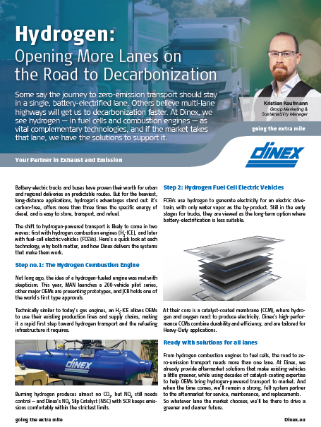 Hydrogen: Opening More Lanes to Decarbonization